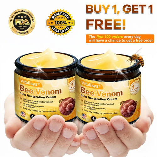 【𝟐𝟎𝟐𝟔 𝐍𝐞𝐰 𝐔𝐩𝐠𝐫𝐚𝐝𝐞: 𝟖𝟎% 𝐎𝐅𝐅】📎📎🍯Aeehfeng® Bee Venom Skin Restoration Cream – with Royal Jelly, Hyaluronic Acid and Bee Venom for skin hydration, elasticity, anti-aging & repair