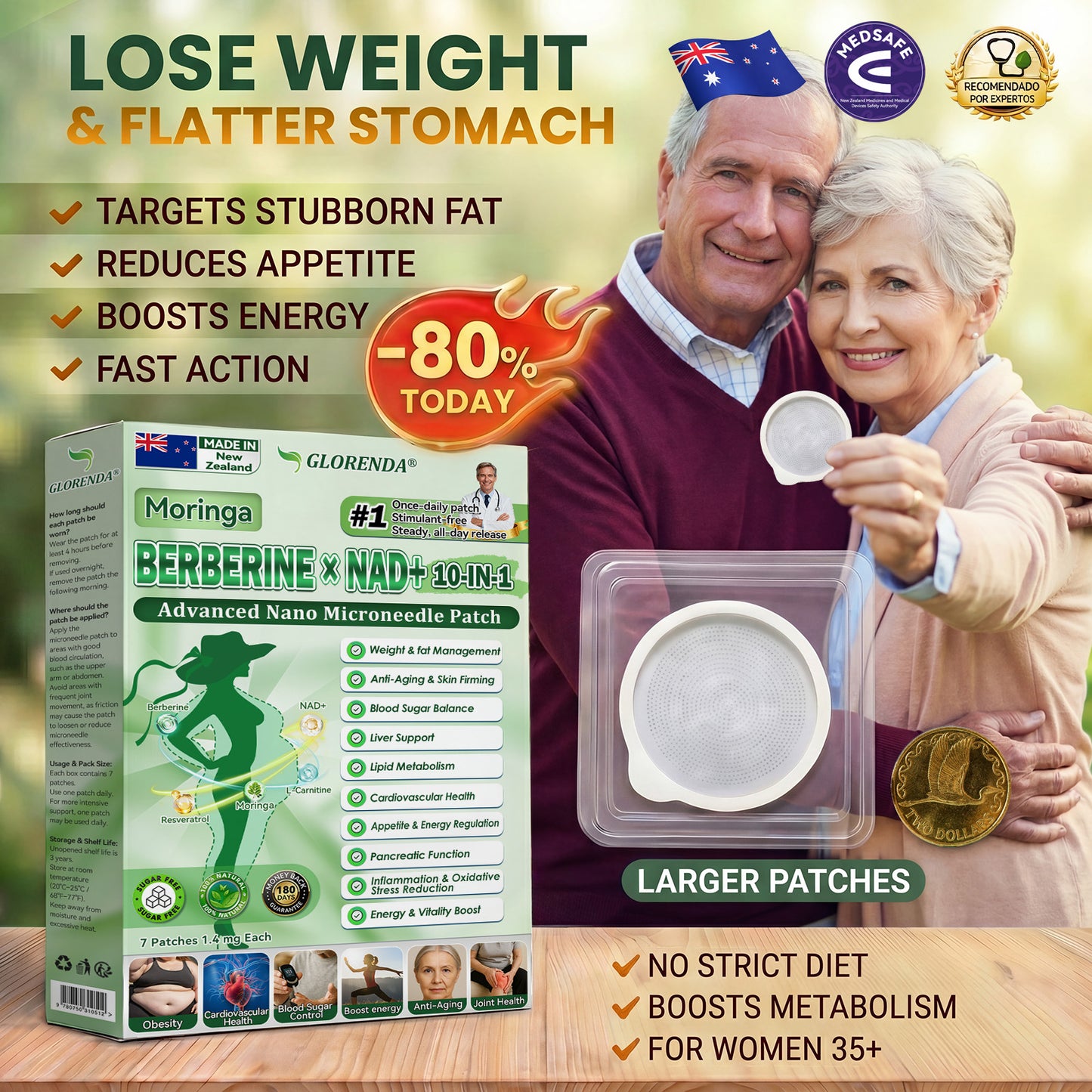 𝑶𝒇𝒇𝒊𝒄𝒊𝒂𝒍 𝑺𝒕𝒐𝒓𝒆 🇳🇿 | 🩹🌿𝐆𝑳𝑶𝗥𝗘𝗡𝘿𝘼® 𝙈𝒐𝒓𝒊𝒏𝒈𝗮 · 𝗕𝗲𝗿𝗯𝐞𝐫𝐢𝐧𝙚 × 𝙉𝑨𝑫+ 𝟏𝟎-𝙞𝙣-1 𝘼𝒅𝒗𝒂𝒏𝒄𝒆𝐝 𝐍𝐚𝐧𝙤 𝙈𝙞𝙘𝙧𝙤𝙣𝒆𝒆𝒅𝒍𝐞 𝐏𝐚𝐭𝙘𝙝(𝐉𝐮𝐬𝐭 𝐨𝐧𝐜𝐞 𝐚 𝐝𝐚𝐲, 𝐯𝐢𝐬𝐢𝐛𝐥𝐞 𝐜𝐡𝐚𝐧𝐠𝐞𝐬 𝐢𝐧 𝟕 𝐝𝐚𝐲𝐬） ✅ 𝐅𝐨𝐫 𝐨𝐛𝐞𝐬𝐢𝐭𝐲, 🅛🅞🅞🅢🅔 🅢🅚🅘🅝,𝐝𝐢𝐚𝐛𝐞𝐭𝐞𝐬, 𝐬𝐥𝐞𝐞𝐩 𝐚𝐩𝐧𝐞𝐚, 𝐣𝐨𝐢𝐧𝐭 𝐢𝐬𝐬𝐮𝐞𝐬, 𝐚𝐧𝐝 𝐦𝐨𝐫𝐞🎁